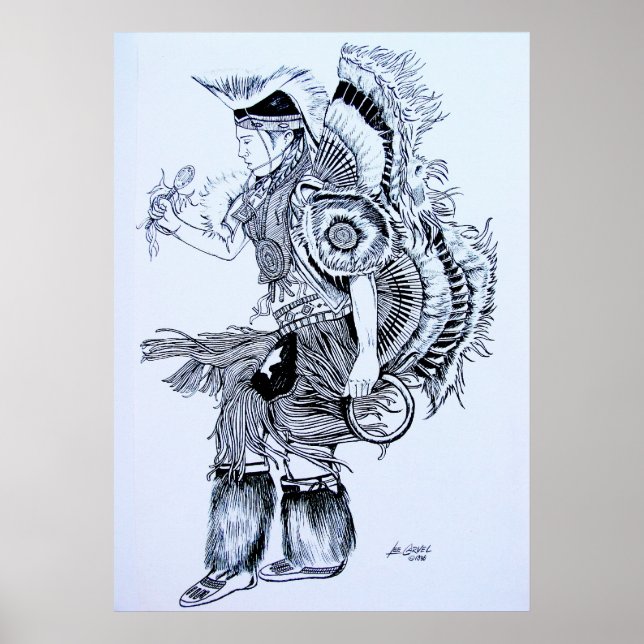 Póster Danza mágica de los cánticos indios (Frente)