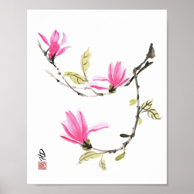 Póster Danza suave de primavera (Frente)