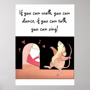 Póster Danza y canto