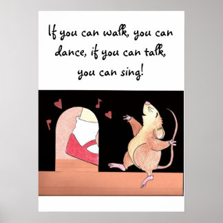 Póster Danza y canto