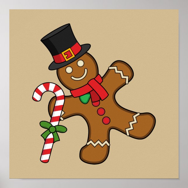 Póster Danzando al hombre del pan de jengibre (Frente)