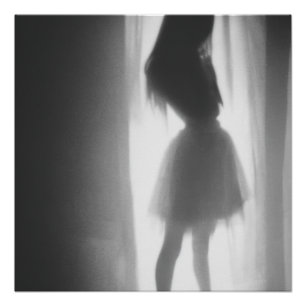 Póster Danzas de sombras junto a la ventana