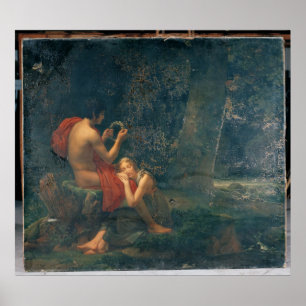 Póster Daphnis y Chloe, 1824-25
