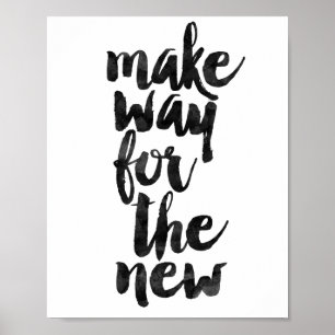 Póster Dar Camino A Lo Nuevo
