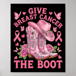 Póster Dar Cáncer De Mama El Awarene Del Cáncer De Vaquer
