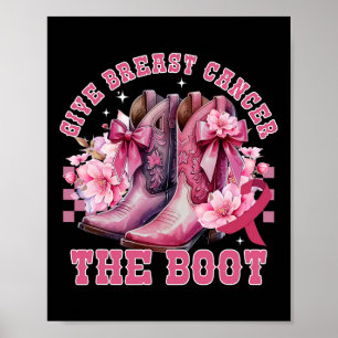 Póster Dar Cáncer De Mama El Awarene Del Cáncer De Vaquer