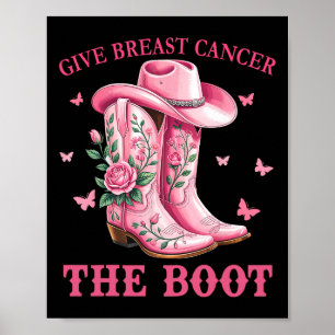 Póster Dar Cáncer De Mama El Awarene Del Cáncer De Vaquer