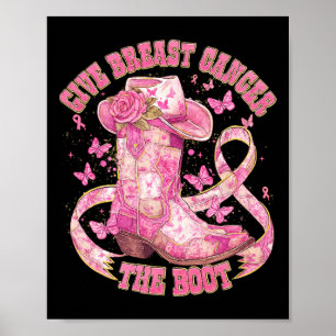 Póster Dar Cáncer De Mama El Awarene Del Cáncer De Vaquer