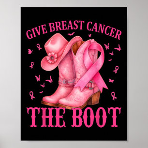 Póster Dar Cáncer De Mama El Awarene Del Cáncer De Vaquer