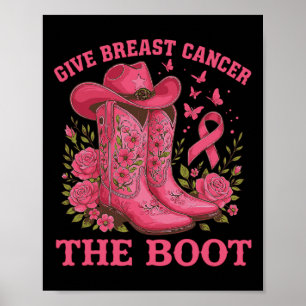 Póster Dar Cáncer De Mama El Awarene Del Cáncer De Vaquer