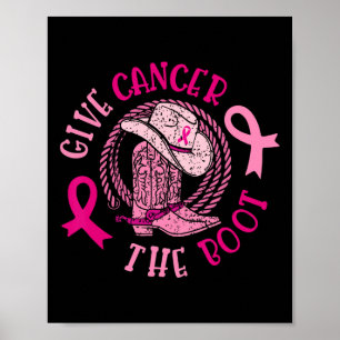 Póster Dar Cáncer De Mama El Awarene Del Cáncer De Vaquer
