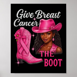 Póster Dar Cáncer De Mama El Awarene Del Cáncer De Vaquer