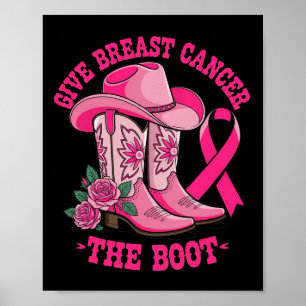 Póster Dar Cáncer De Mama El Awarene Del Cáncer De Vaquer