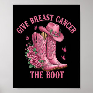 Póster Dar Cáncer De Mama El Awarene Del Cáncer De Vaquer