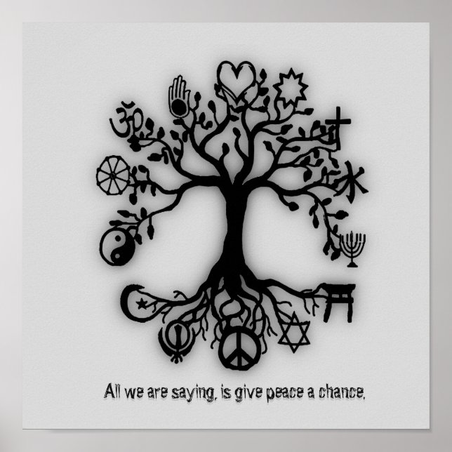 Póster Dar una oportunidad a la paz (Frente)