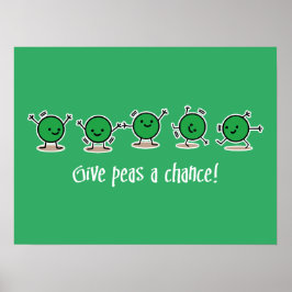 Póster Dar una oportunidad a los guisantes