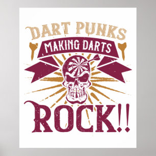 Póster Dardos - Dart Punks haciendo que los dardos rockee