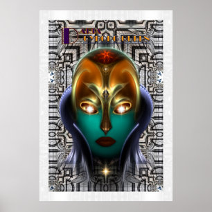 Póster Daria Cyborg Queen Tech Poster de muro de archivos