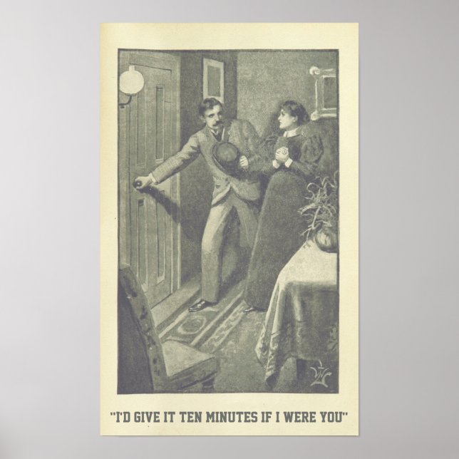Póster "Daría diez minutos si fuera tú" (Frente)