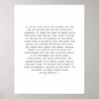 Póster Daring Greatly Print