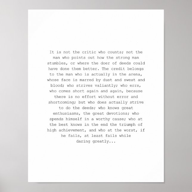 Póster Daring Greatly Print (Frente)