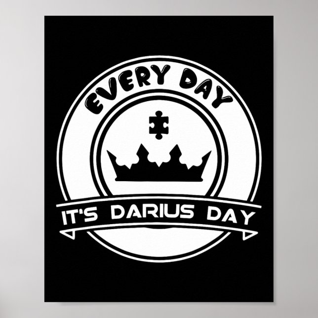 Póster Darius Day Meme divertido - Celebrar el amor (Frente)