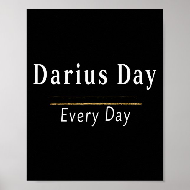 Póster Darius Day Meme divertido - Celebrar el amor1 (Frente)