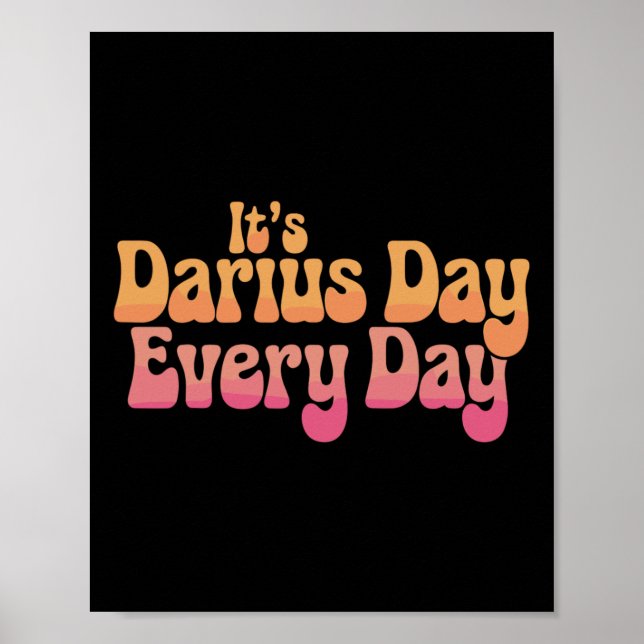 Póster Darius Day Meme divertido - Celebrar el amor2 (Frente)