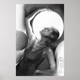 Póster Darja Collin under the Moon – Art Deco Dancer