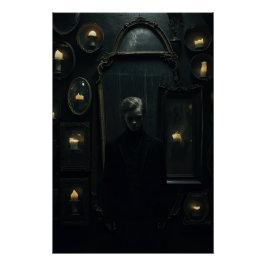 Póster Dark Academia Diseño gótico estético