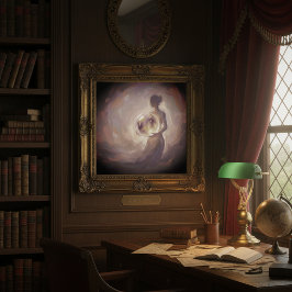 Póster Dark Academia Moody Feminine Painting Poster