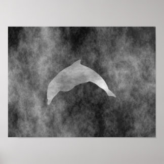 Póster Dark Black Dolphin