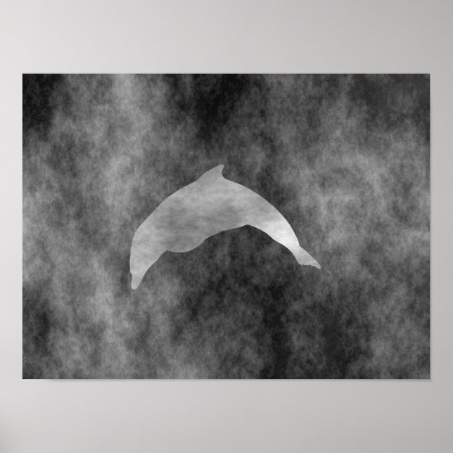 Póster Dark Black Dolphin (Frente)