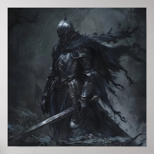 Póster Dark Fantasy Knight (Frente)