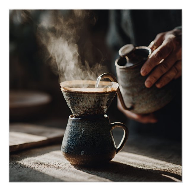 Póster Dark Glaze Pour Over Ritual (Anverso)