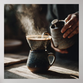 Póster Dark Glaze Pour Over Ritual