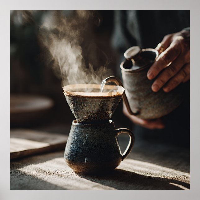 Póster Dark Glaze Pour Over Ritual (Frente)