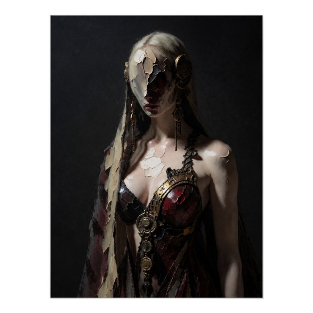 Póster Dark Gothic Cyborg Woman (Anverso)