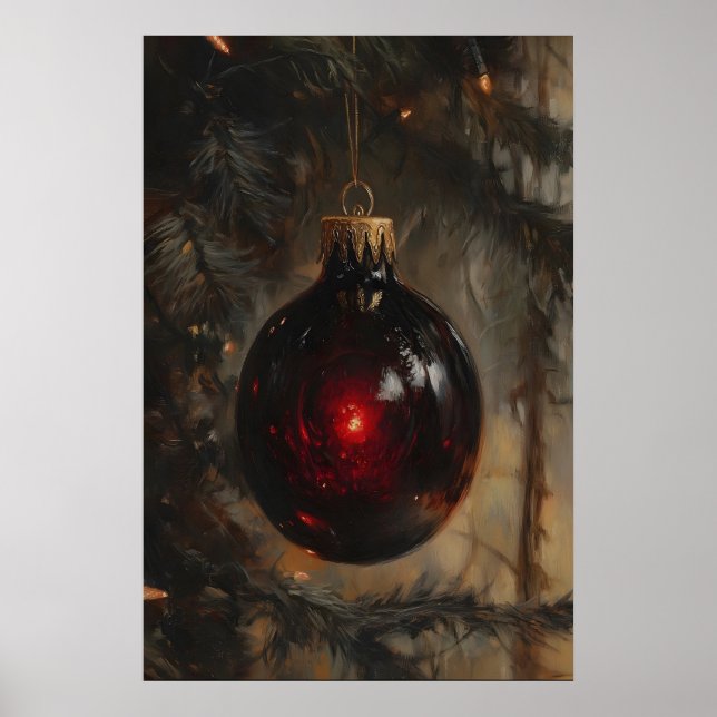 Póster Dark Gothic Soul Ornament Gothic Christmas Tree (Frente)