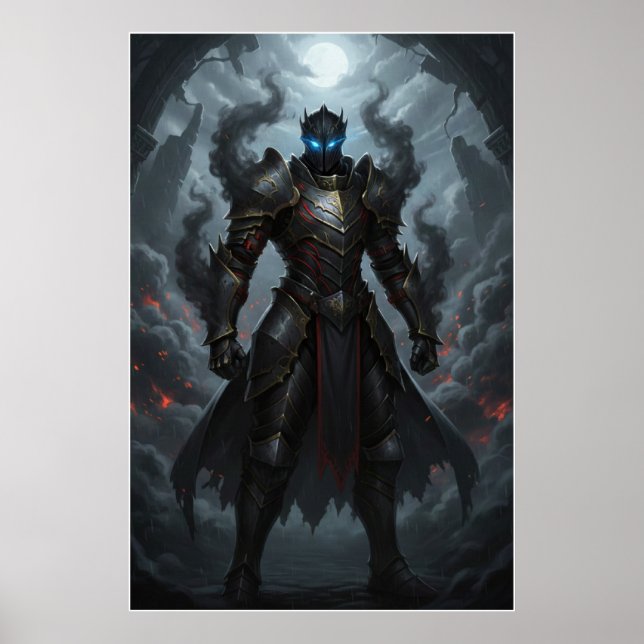 Póster Dark Knight of the Burning Realm Art Poster (Frente)