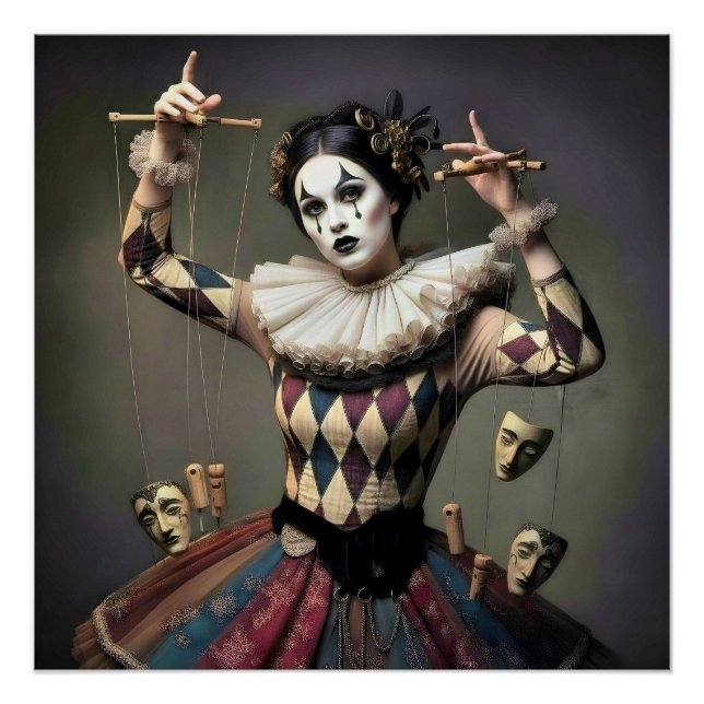 Póster  Dark Romantic Crow Motif (Anverso)