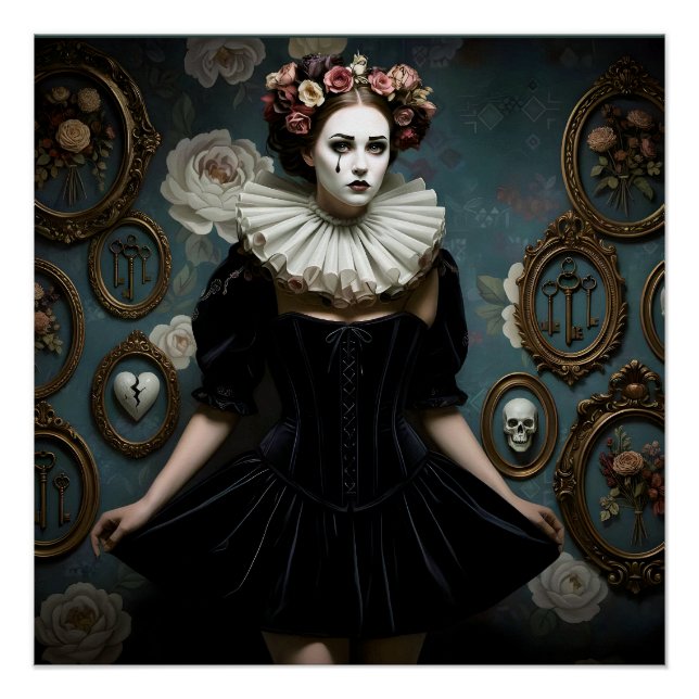 Póster Dark Romantic Gothic Design (Anverso)