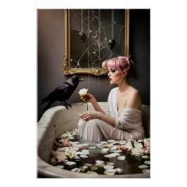 Póster Dark Romantic Gothic Design