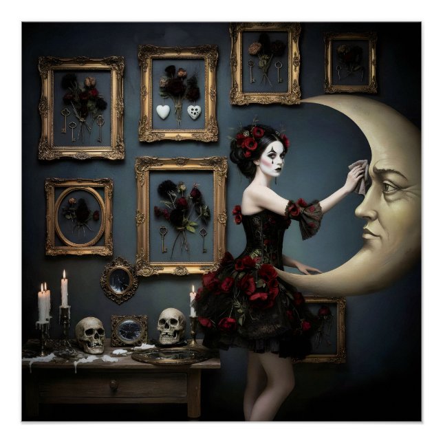 Póster Dark Romantic Gothic Design (Anverso)