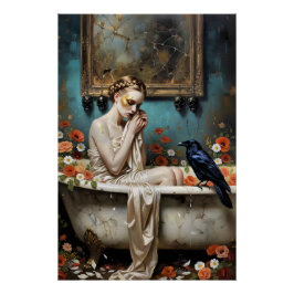 Póster Dark Romantic Gothic Design