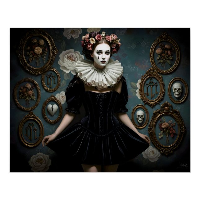 Póster Dark Romantic Gothic Design (Anverso)