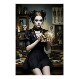 Póster Dark Romantic Gothic Design