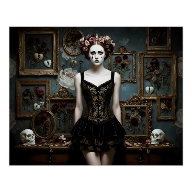 Póster Dark Romantic Gothic Design (Anverso)