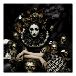 Póster Dark Romantic Gothic Design