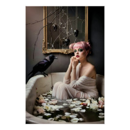 Póster Dark Romantic Gothic Design